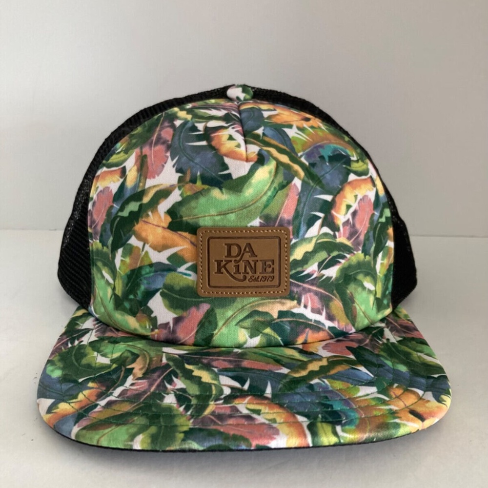 Dakine Women's Hula Trucker Hat Palm Grove  Adjustable Snap Back Mesh One Size